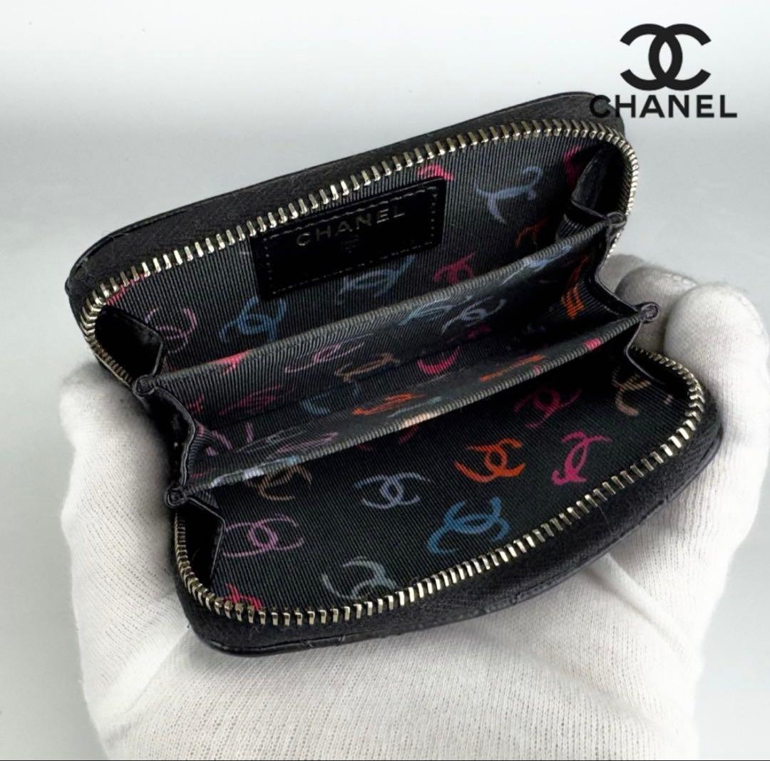 新型タイプ　限定 シャネル　マトラッセ　ジップ　コインケース　小銭入れ