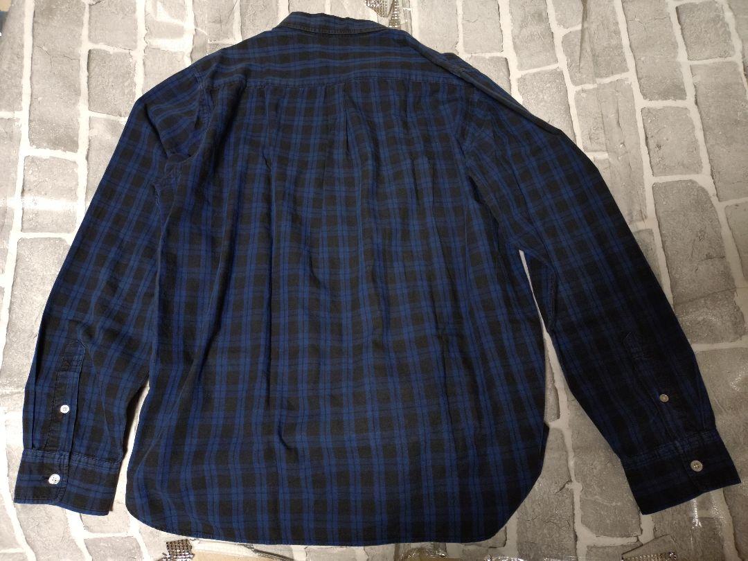 【入手困難】【Stussy】【Lサイズ】【 青✖黒】 長袖チェックシャツ