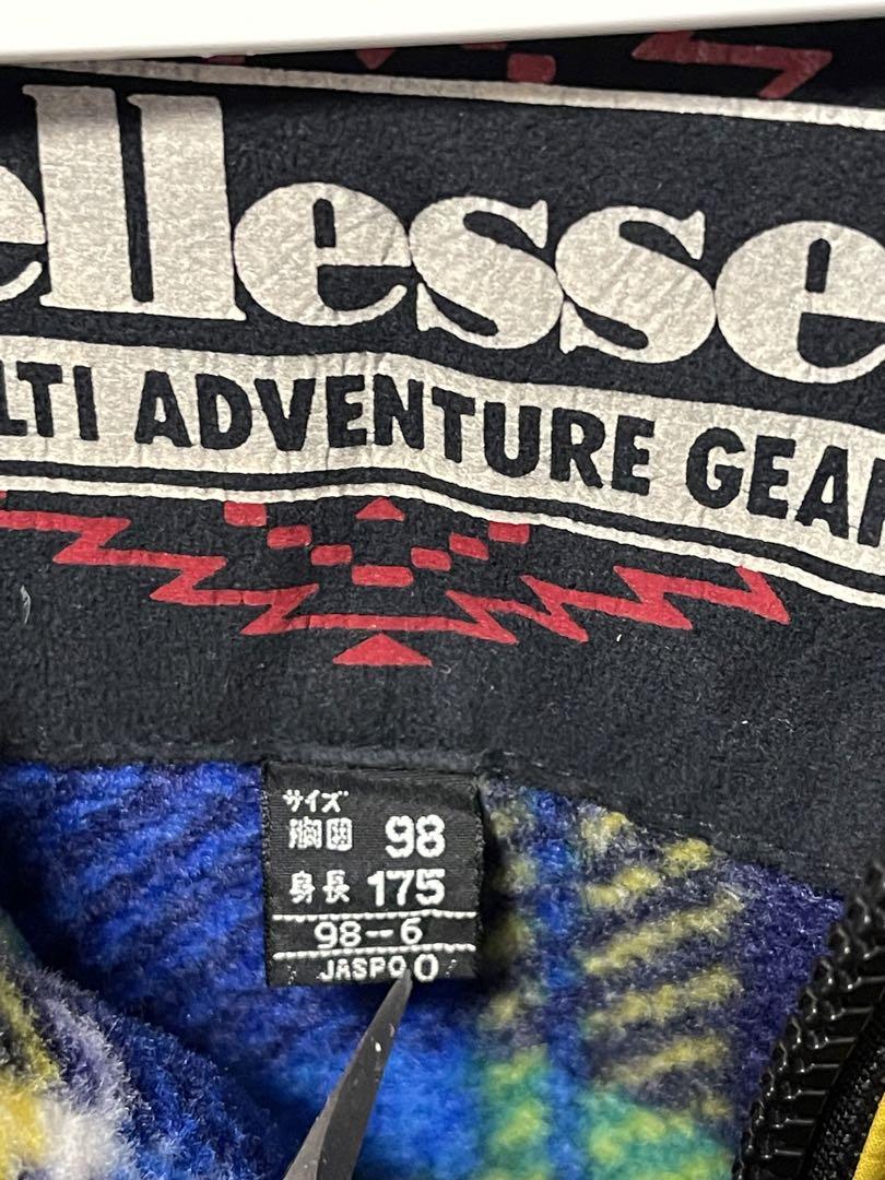 ellesse アノラックジャケット イエロー/ブルー