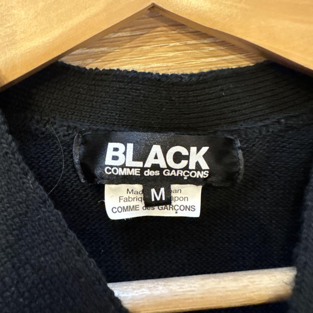 BLACK COMME des GARÇONS ブラックニットカーディガン　M