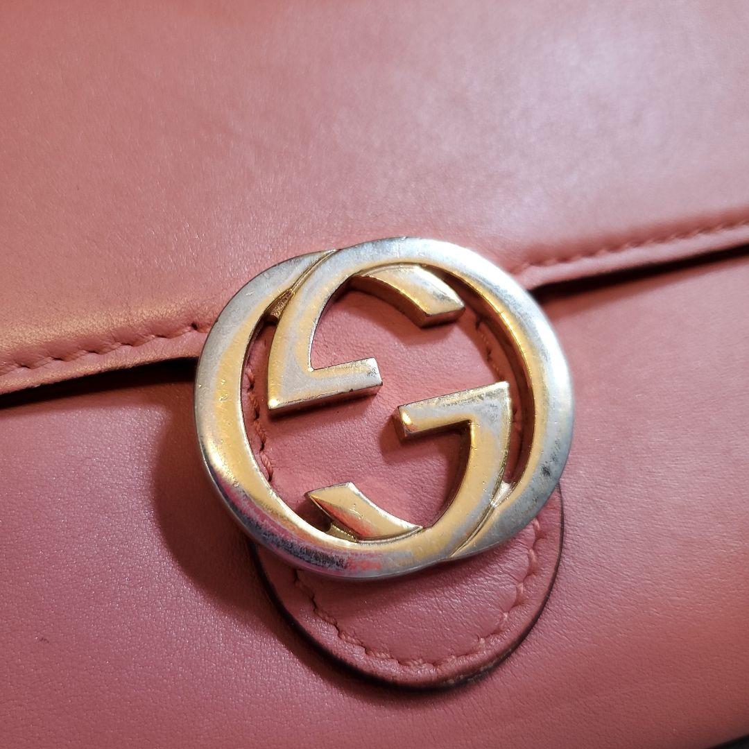正規店購入　GUCCI　 ピンクレザー