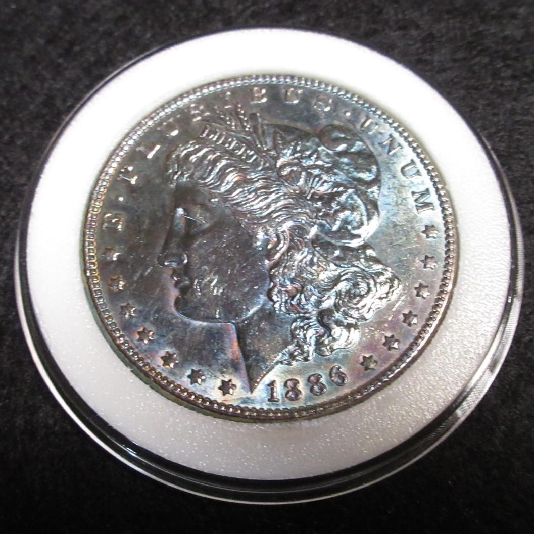 アメリカモルガンダラー 1ドル銀貨 1886年銘 銀貨保証 - メルカリ