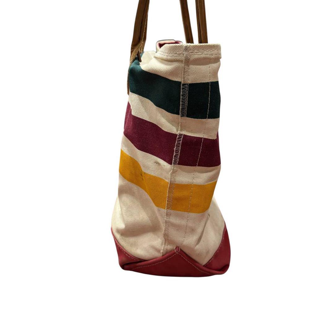 80-90s LLBean トートバッグ レザーハンドル ビンテージ80's○L.L.Bean レザーハンドルキャンバストート
