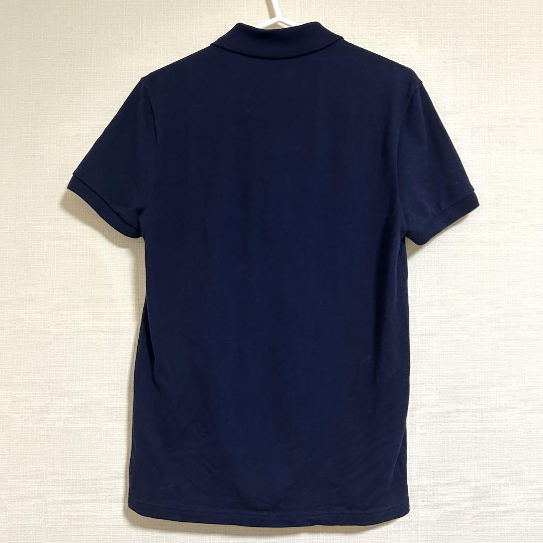 【新品・未使用】LACOSTE ネイビー 半袖ポロシャツ ラコステ LACOSTE コットン100% ピケ ポロシャツ（半袖