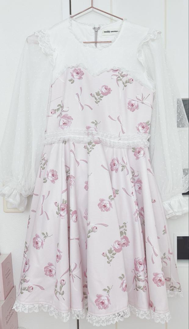mellfymemory Hug me Sweet Rose ワンピース