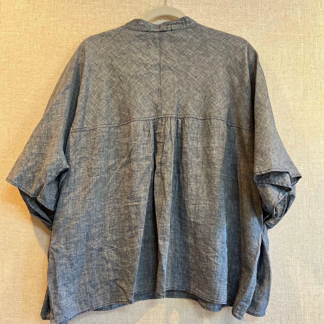 【最終値下げ】ネストローブ リネン　半袖シャツ　nestrobe