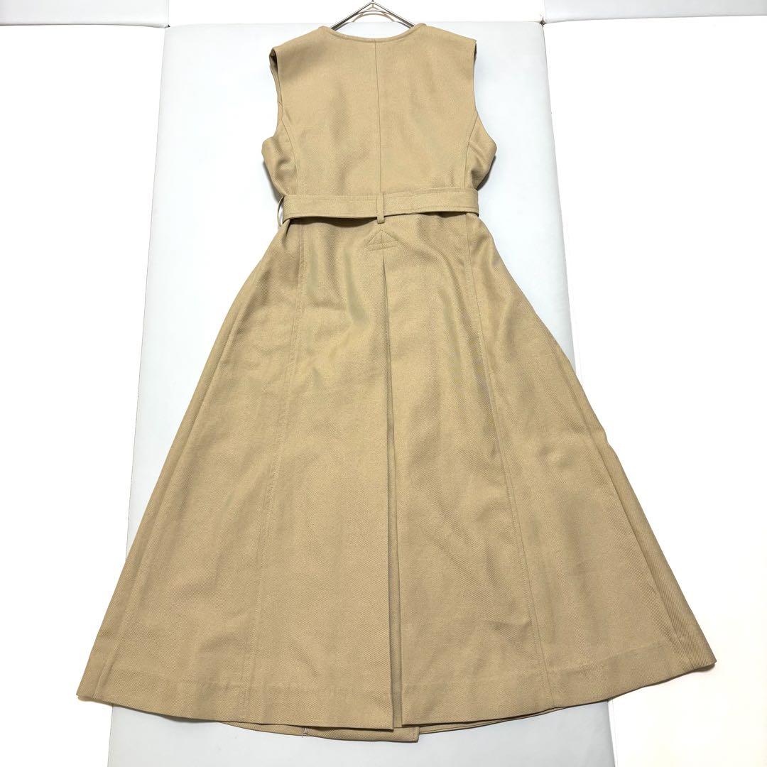 新品】セルフォード 3WAYフリルトレンチコート キャメル ジレ
