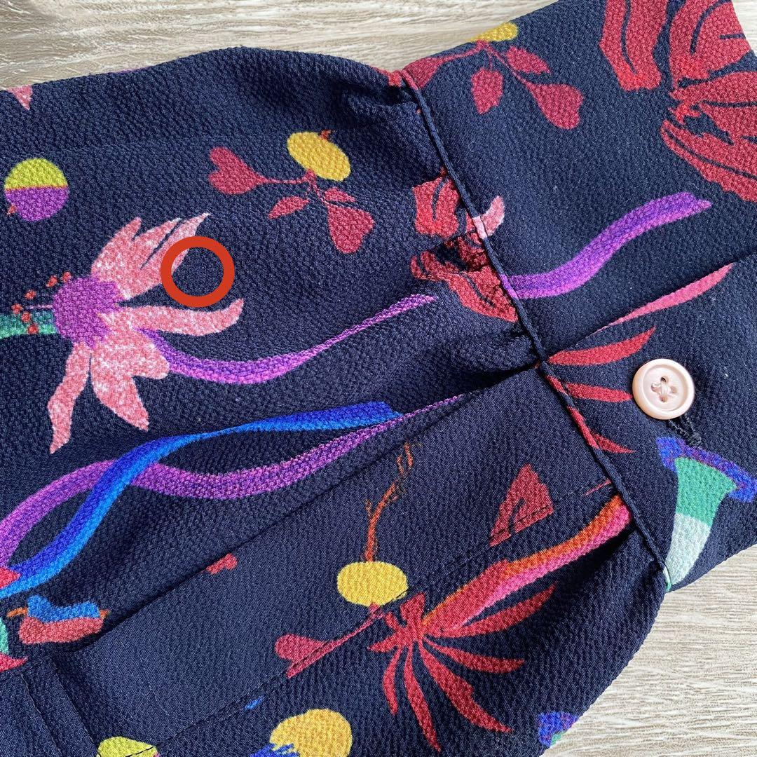 PS Paul Smithピーエスポールスミス 花柄 長袖ロングワンピース 40