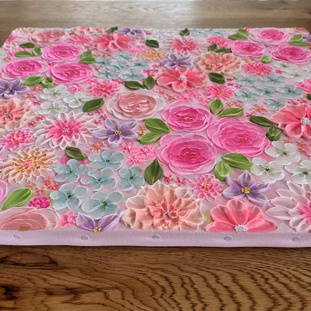 テクスチャーアート　ボタニカル フラワーアート 花図鑑 フランフラン テクスチャーアート ボタニカル フラワーアート 花図鑑 フランフラン