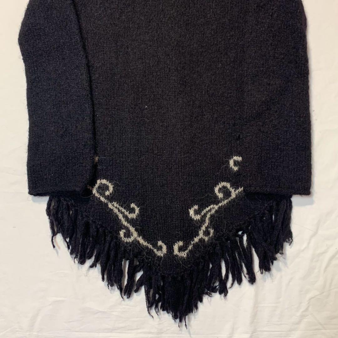 トップス FUGA fringe design wool hoodie