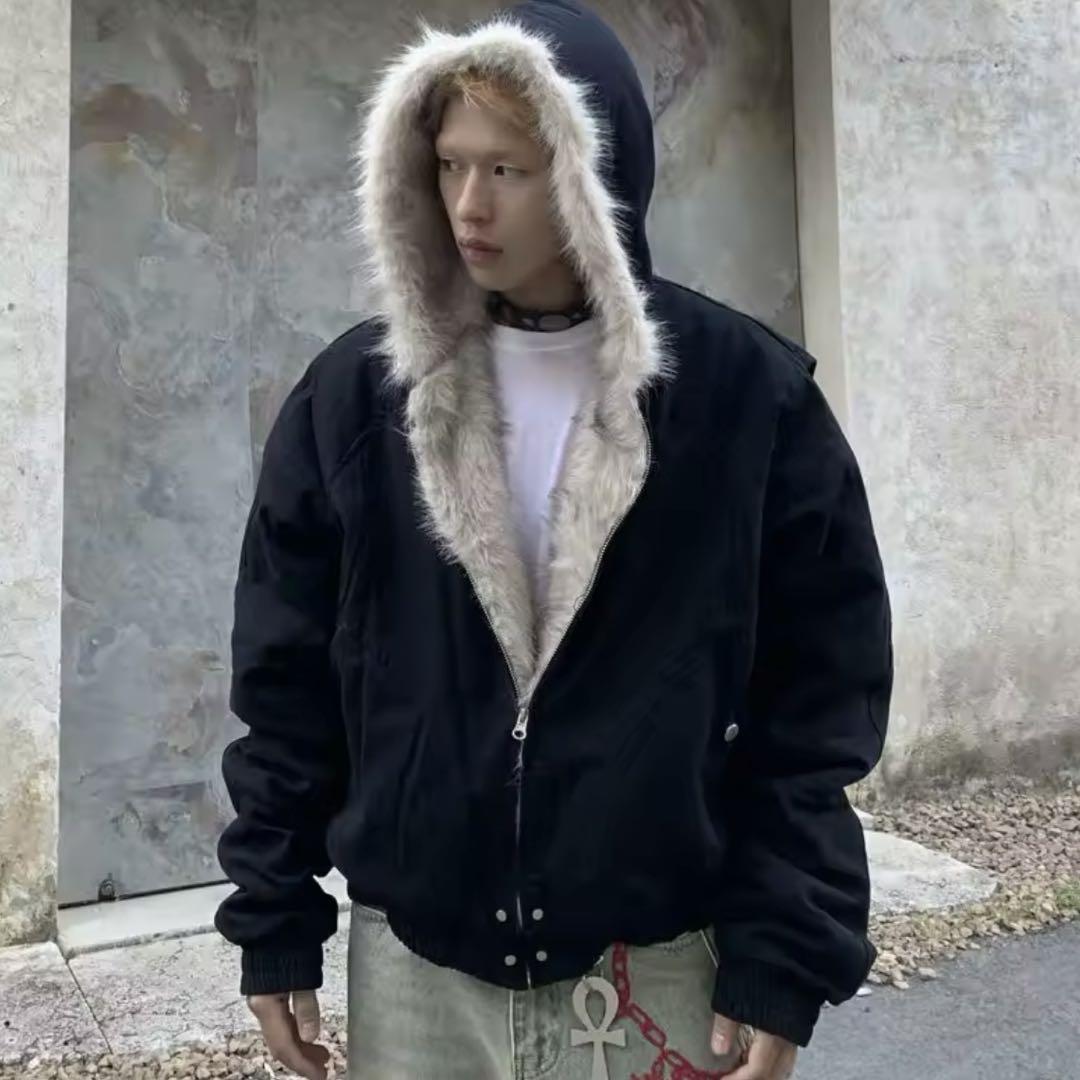 ファージャケットfur foodie jacket opium y2k 韓国 新作モデル 正規品】短丈 ファー fur foodie jacket opium y2k