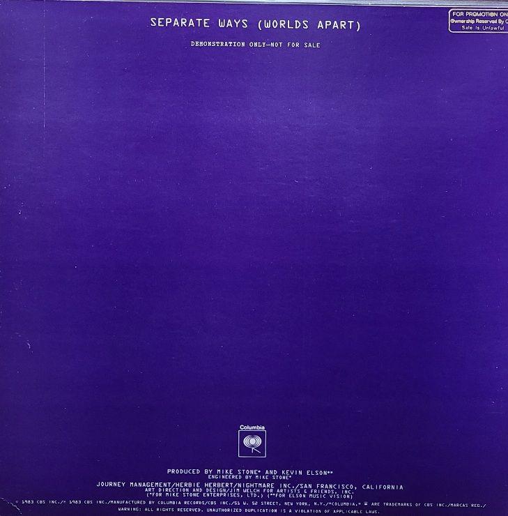 洋楽 SEPARATE WAYS (WORLDS APART) / JOURNEY