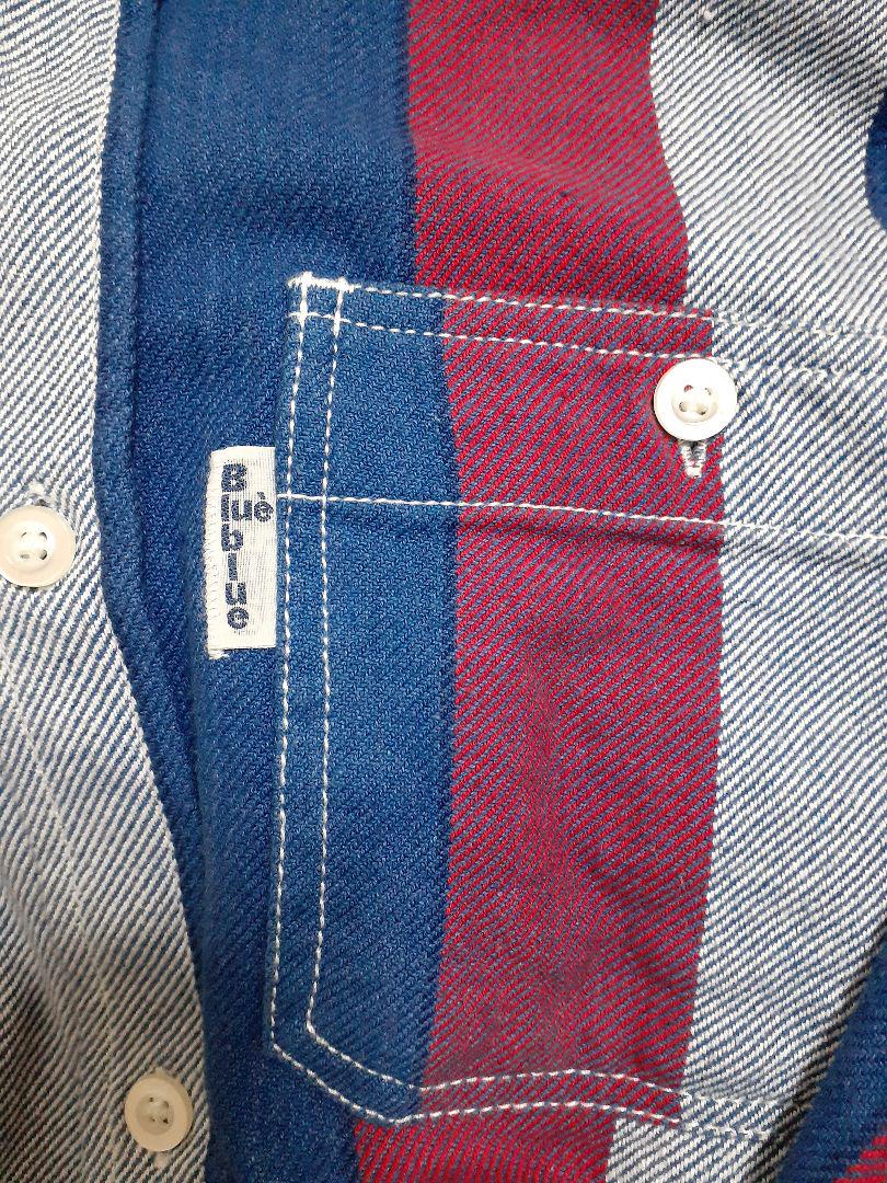 好評最新品 blueblue ネルシャツ 70周年記念 ヒノヤ別注 Wbrzl-m59487141507 最安値大得価