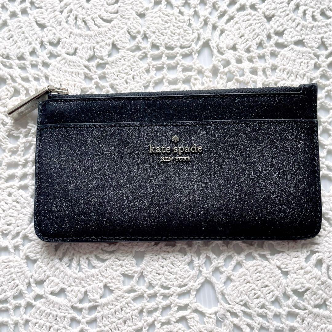 未使用品　kate spade フラグメントケース　ブラック