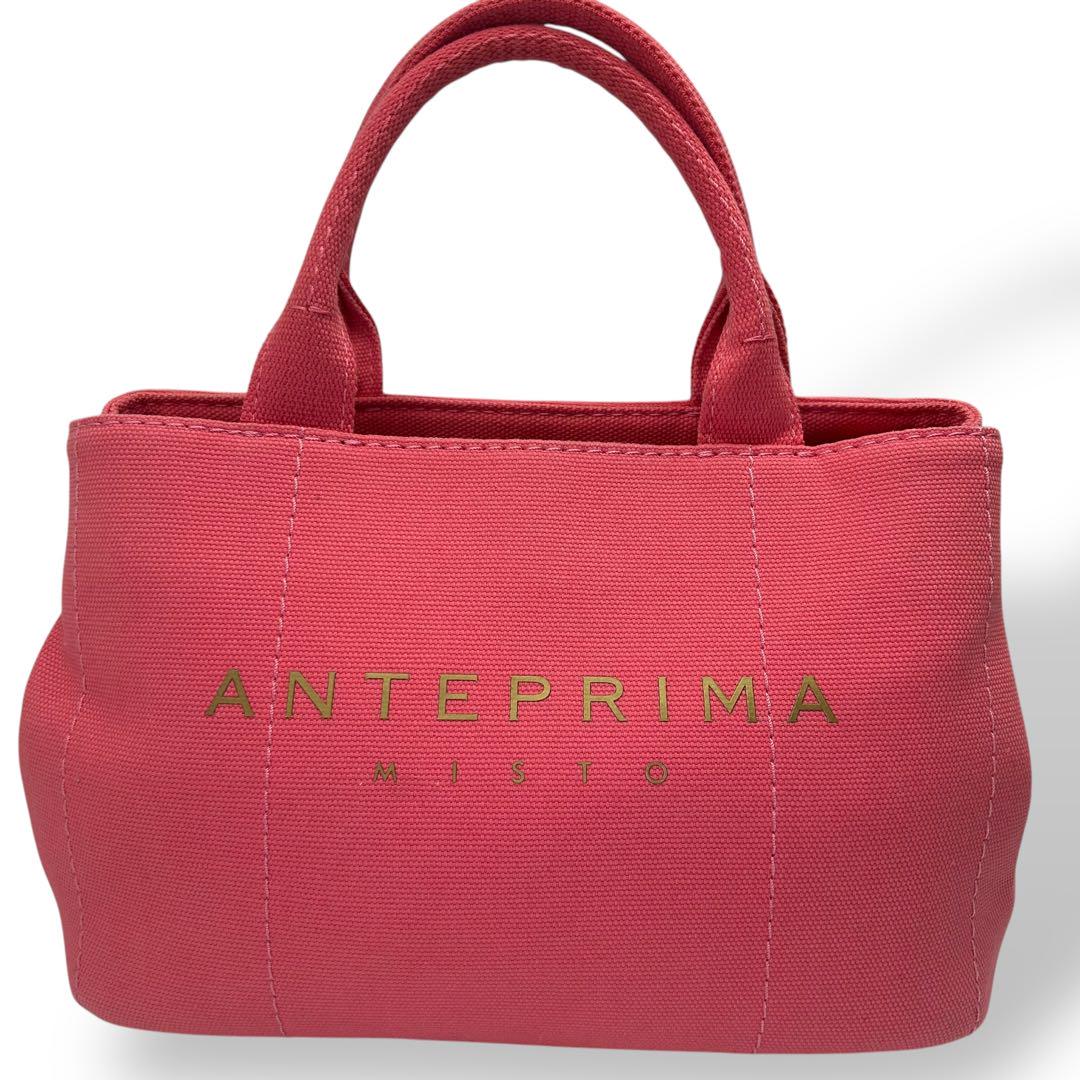 【美品】ANTEPRIMA アンテプリマミスト トートバッグ ピンク ハンド