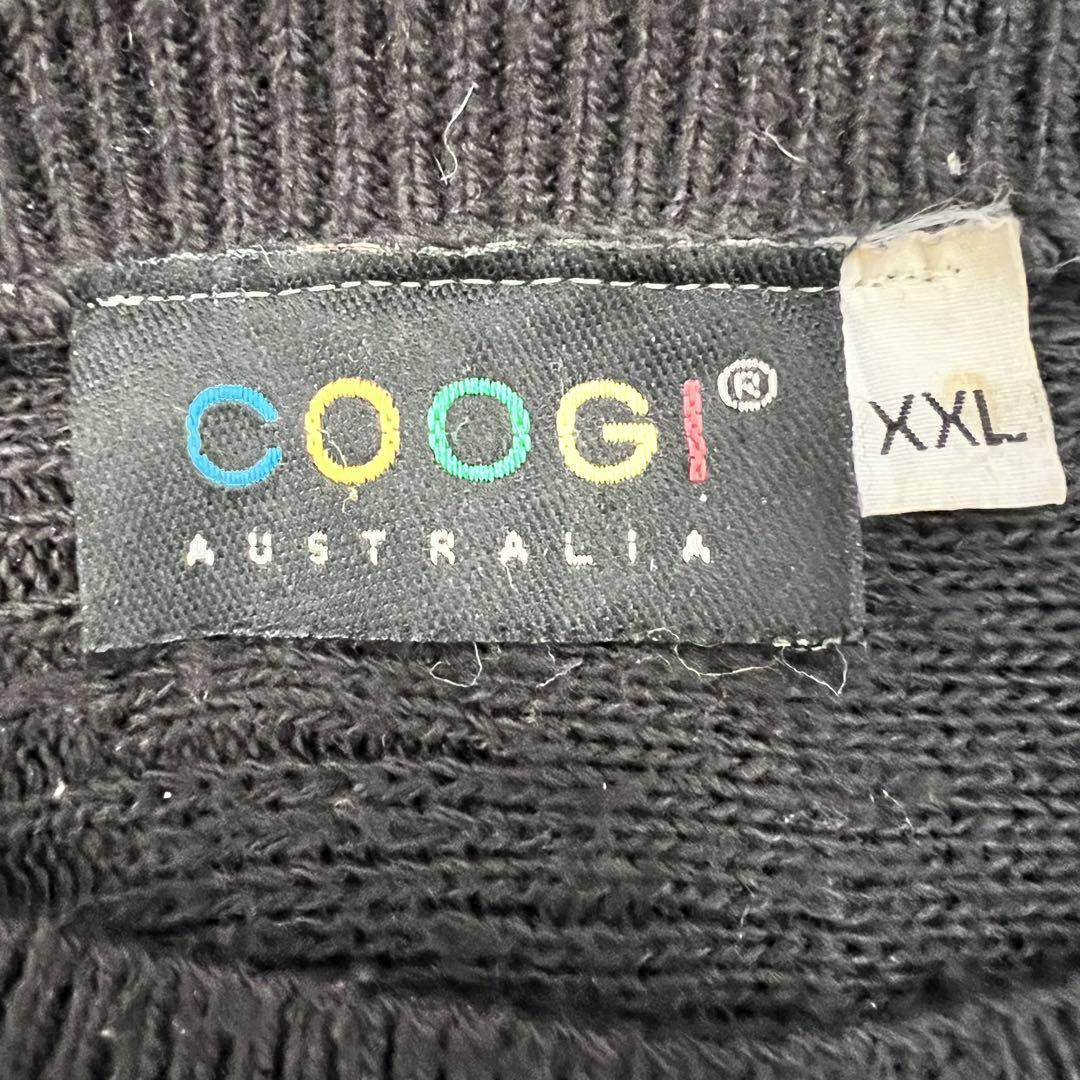 『希少サイズ』　COOGI 3D ニット　1点物　編み込み　希少　黒　XXL