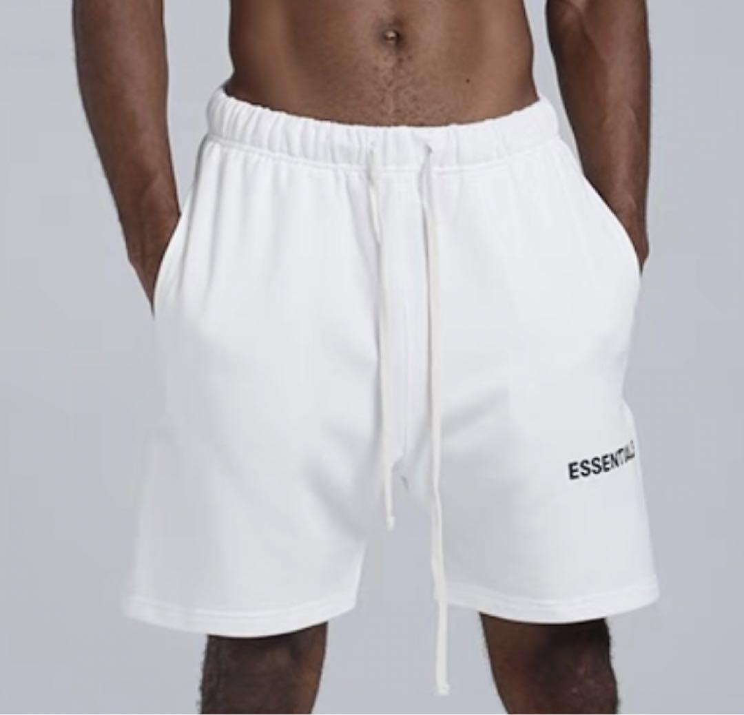 ESSENTIALS FEAR OF GOD ハーフパンツ　ホワイト　Mサイズ