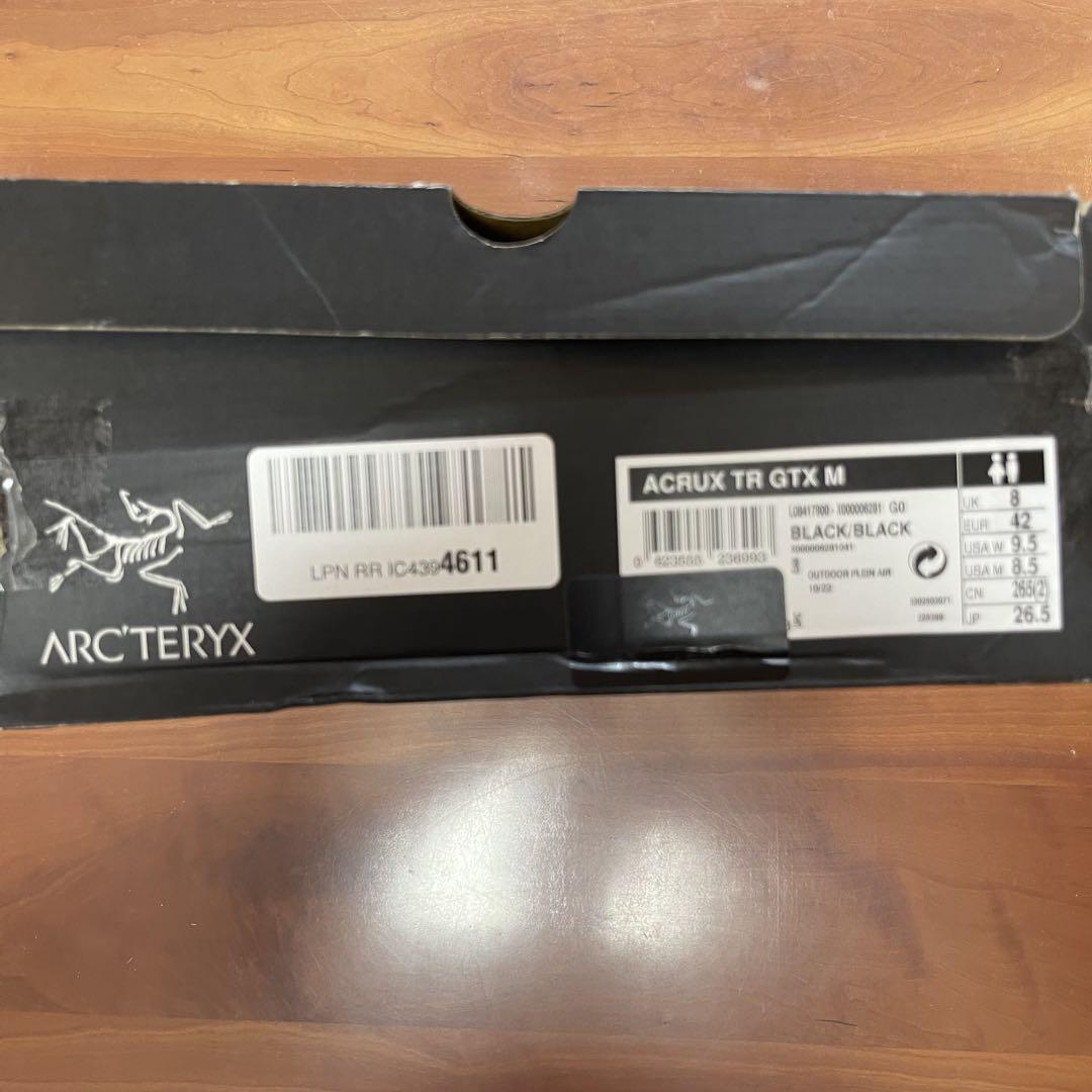 ★アークテリクス ACRUX TR GTX ブラック JP 26.5cm未使用品