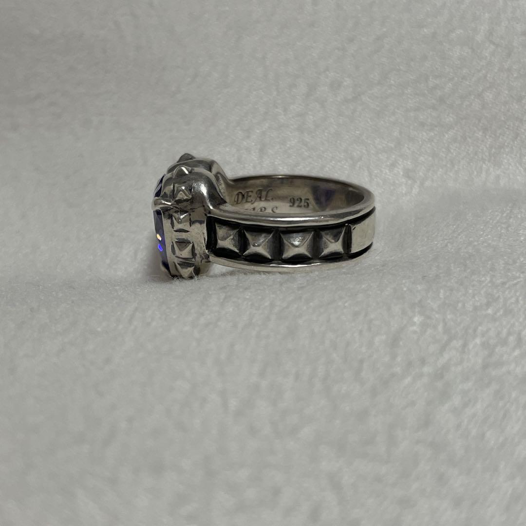 Tiffany & Co. ブラック＆シルバーリング チタンリング 14.5号