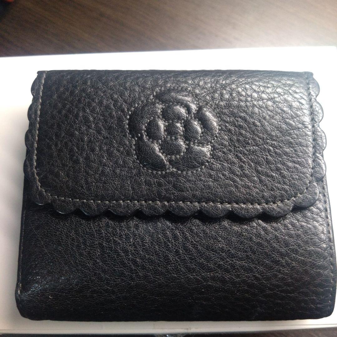 CLATHAS♡カメリアがま口財布　ブラック