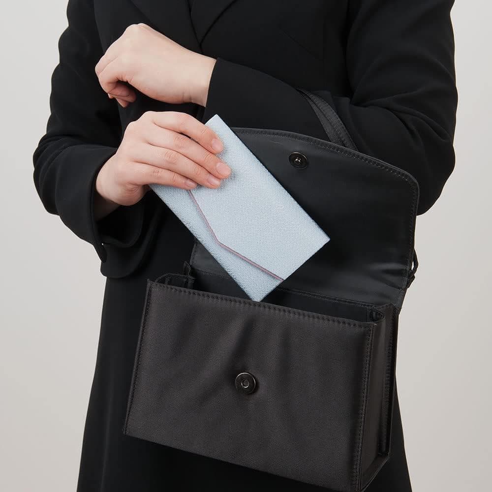 京念珠　数珠　女性用　七宝焼（白／8mm玉）２天本水晶仕立　正絹頭付房　数珠袋付