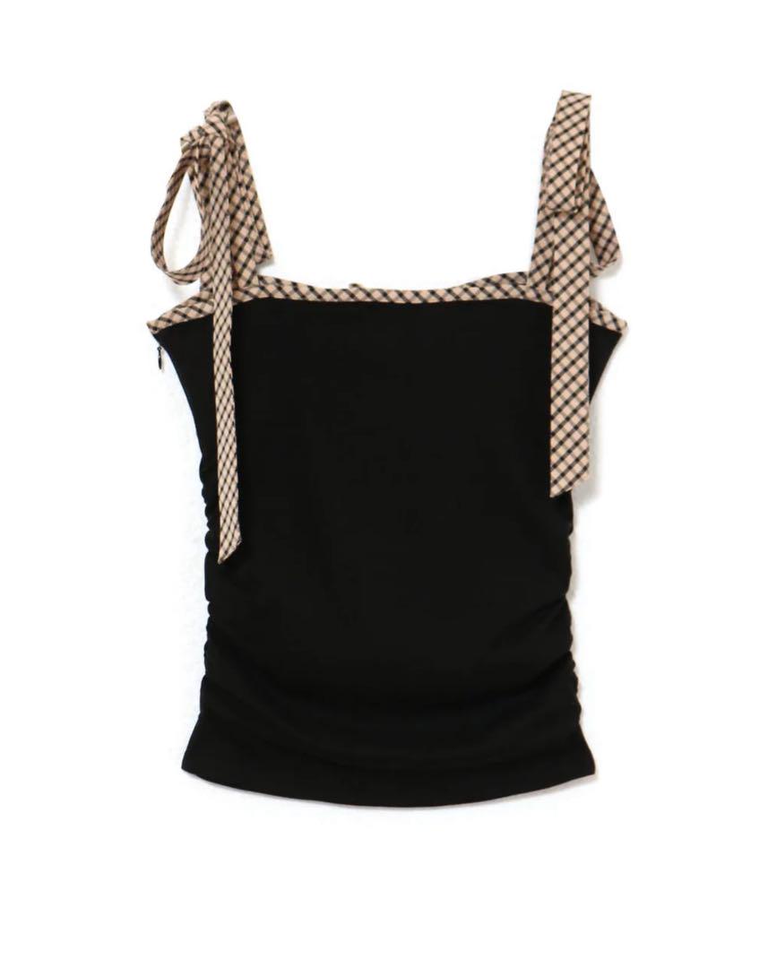 ❕*様 Andmary Alice check ribbon tops