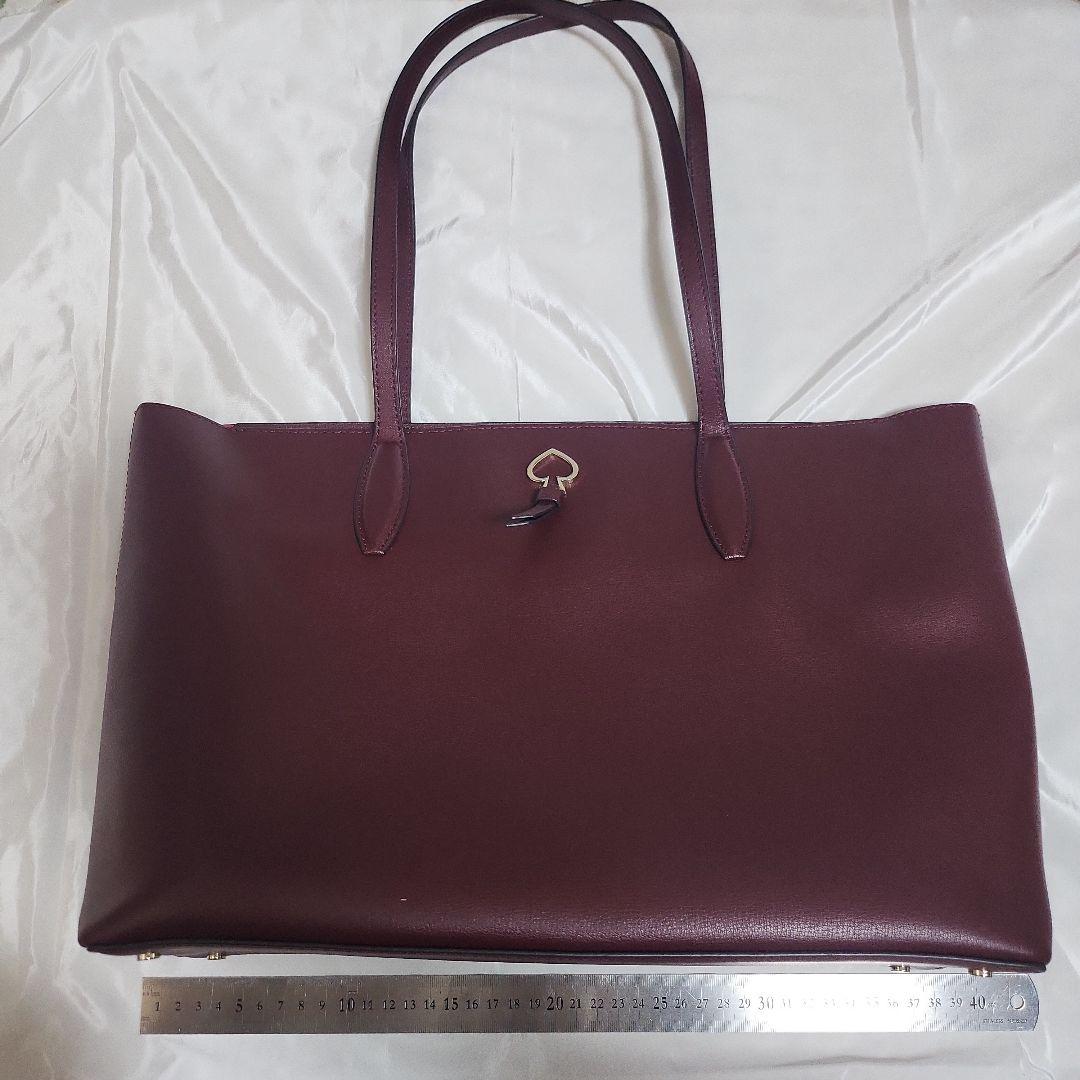 kate spade バーガンディ トートバッグ ワインレッド 赤 A4ファイル