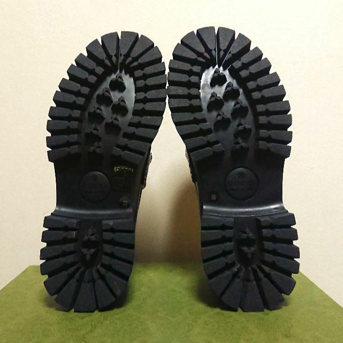 美品 GUCCI ホースビットローファー ラグソール Bee 黒 36
