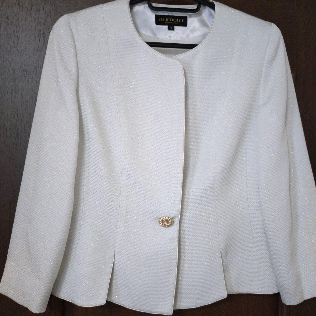 SOIR DOLCE☆ノーカラージャケット 7号 ソワールドルチェ 東京ソワール