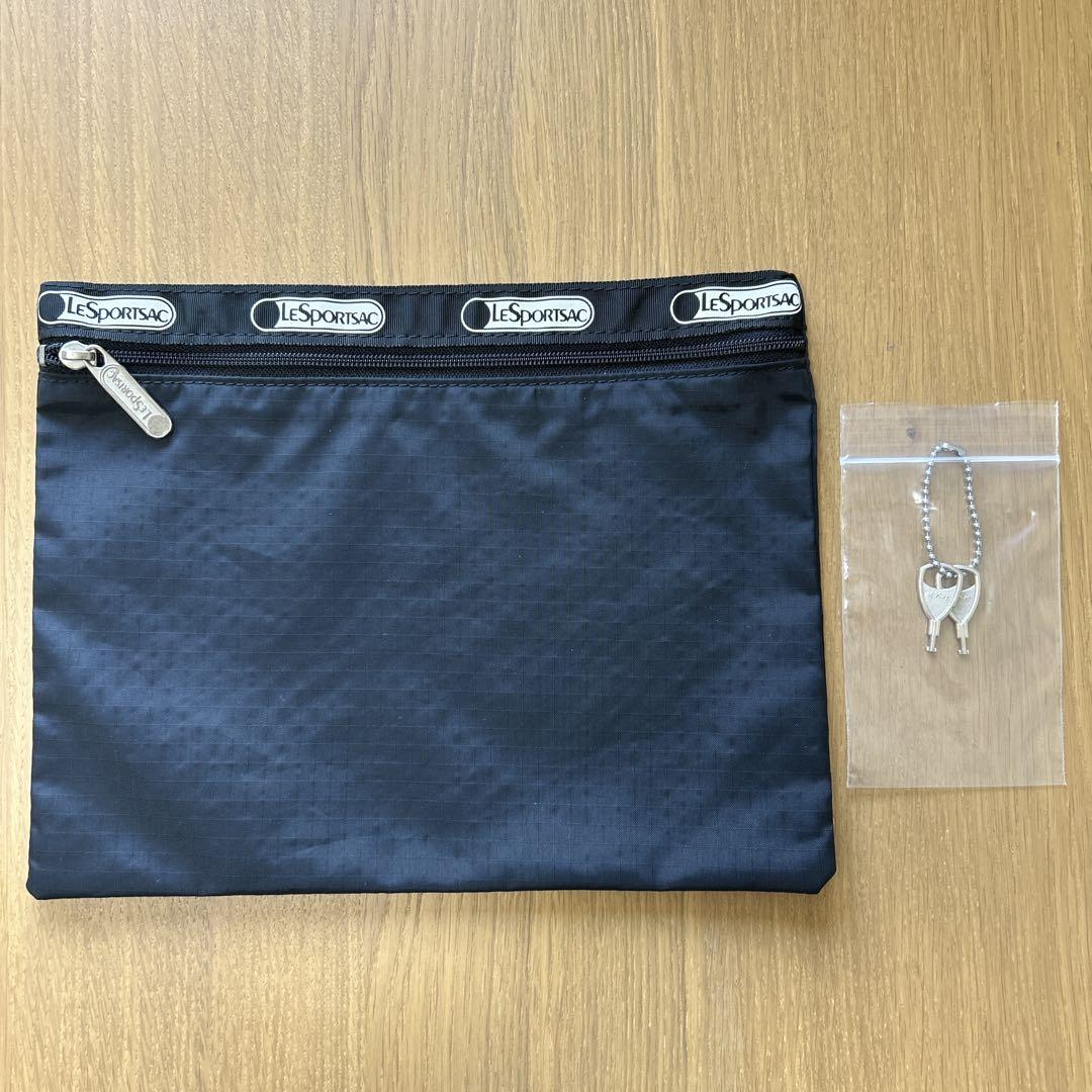 LeSportsac ラージウィークエンダー　ボストンバッグ　ポーチ　鍵付き