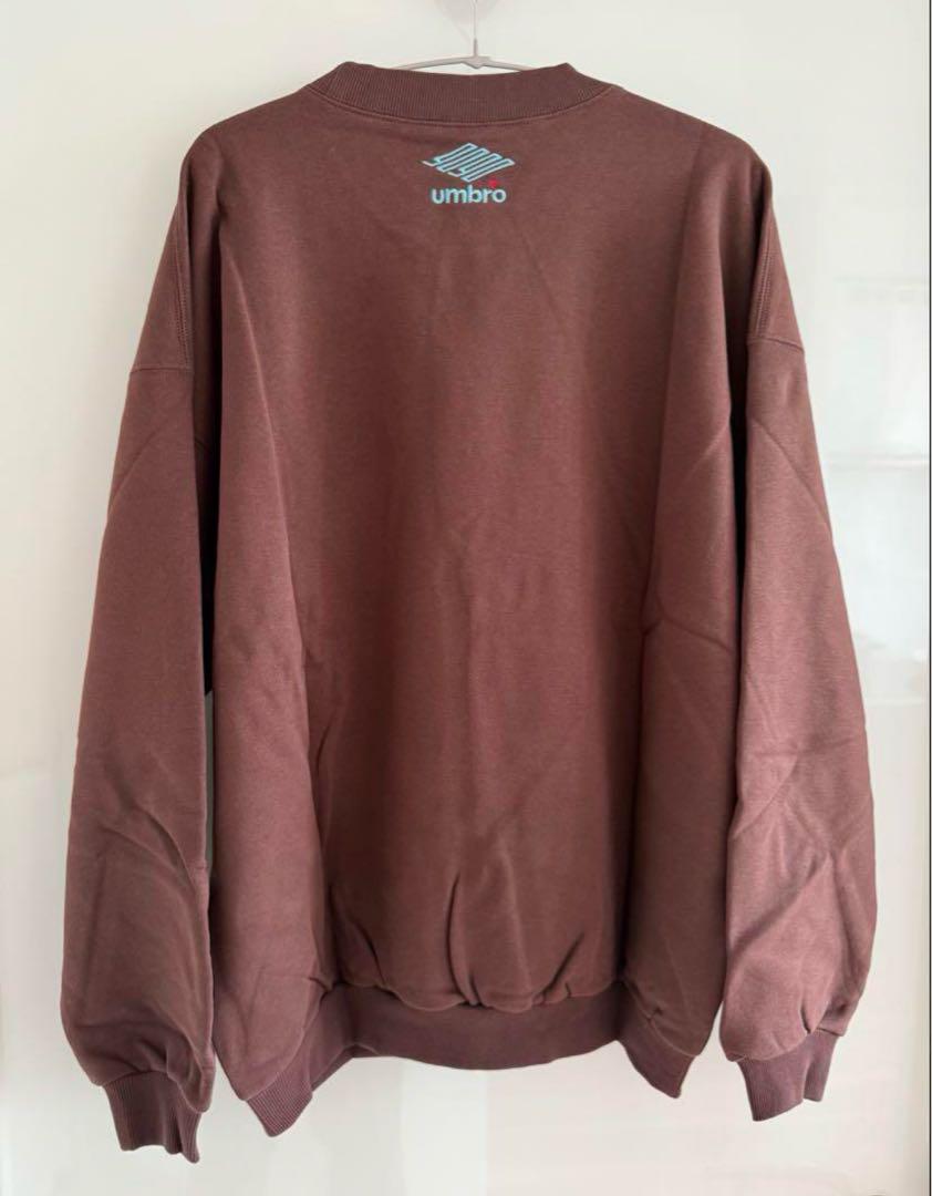 9090 × umbro Brown Two Logo クルーネックスウェット