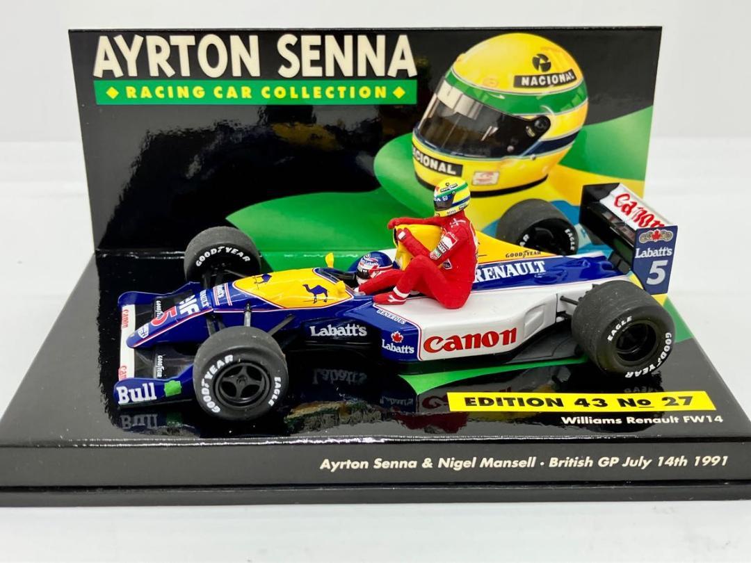 ☆1/43☆キャメル ウィリアムズ ルノー FW14☆N.マンセル☆セナ