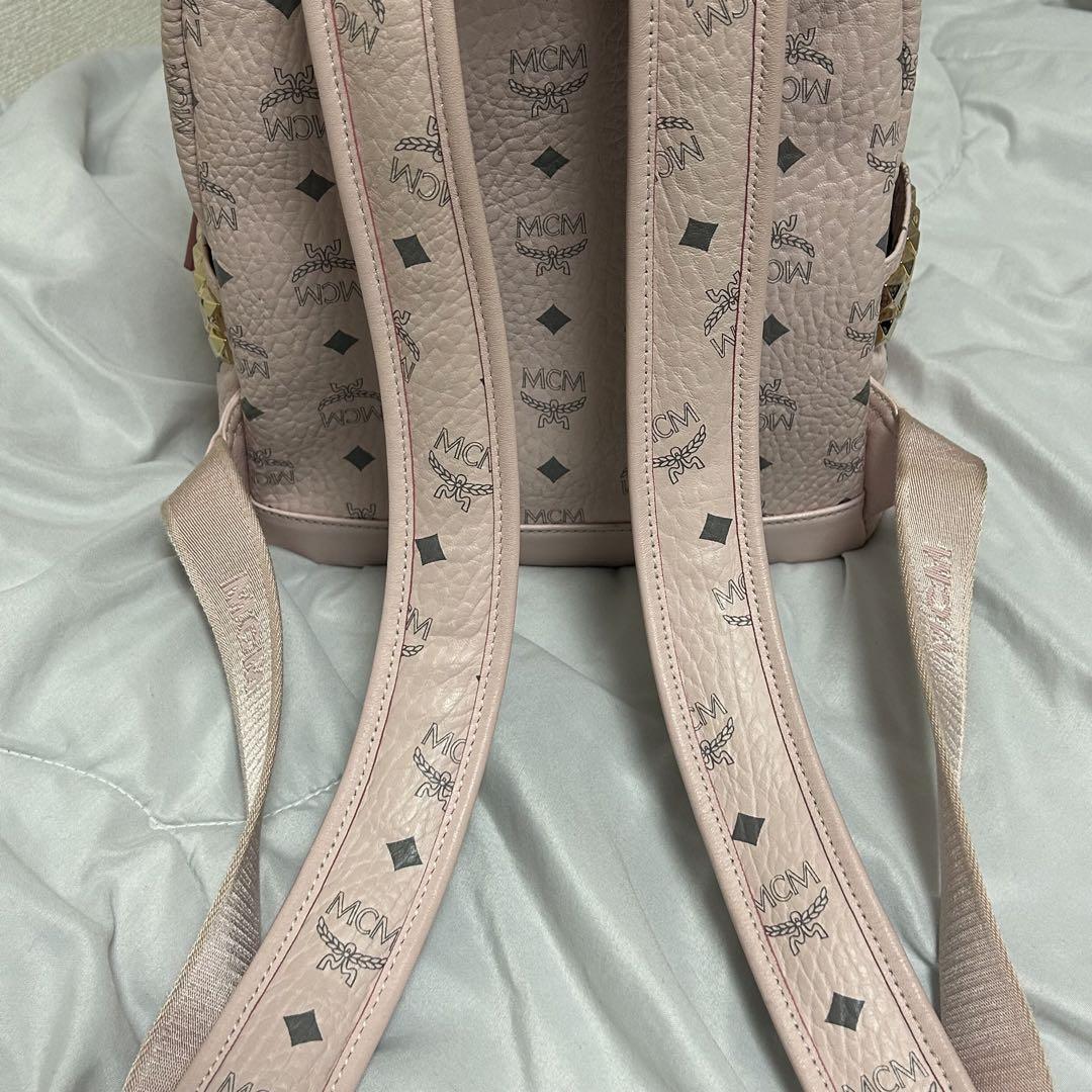 MCM エムシーエム パウダーピンク リュック バックパック S