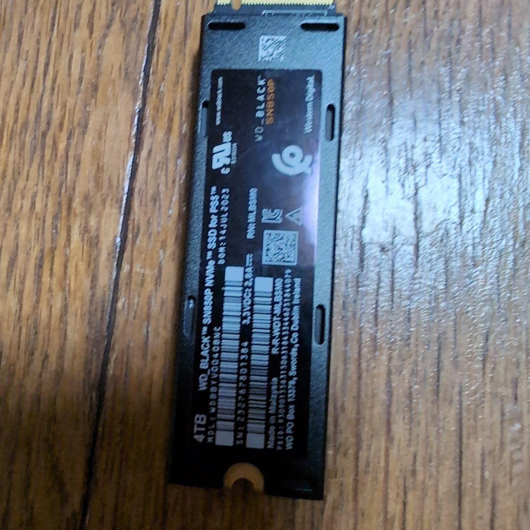 PS5公式ライセンス版 WD_BLACK SN850P 4TB 内蔵SSD