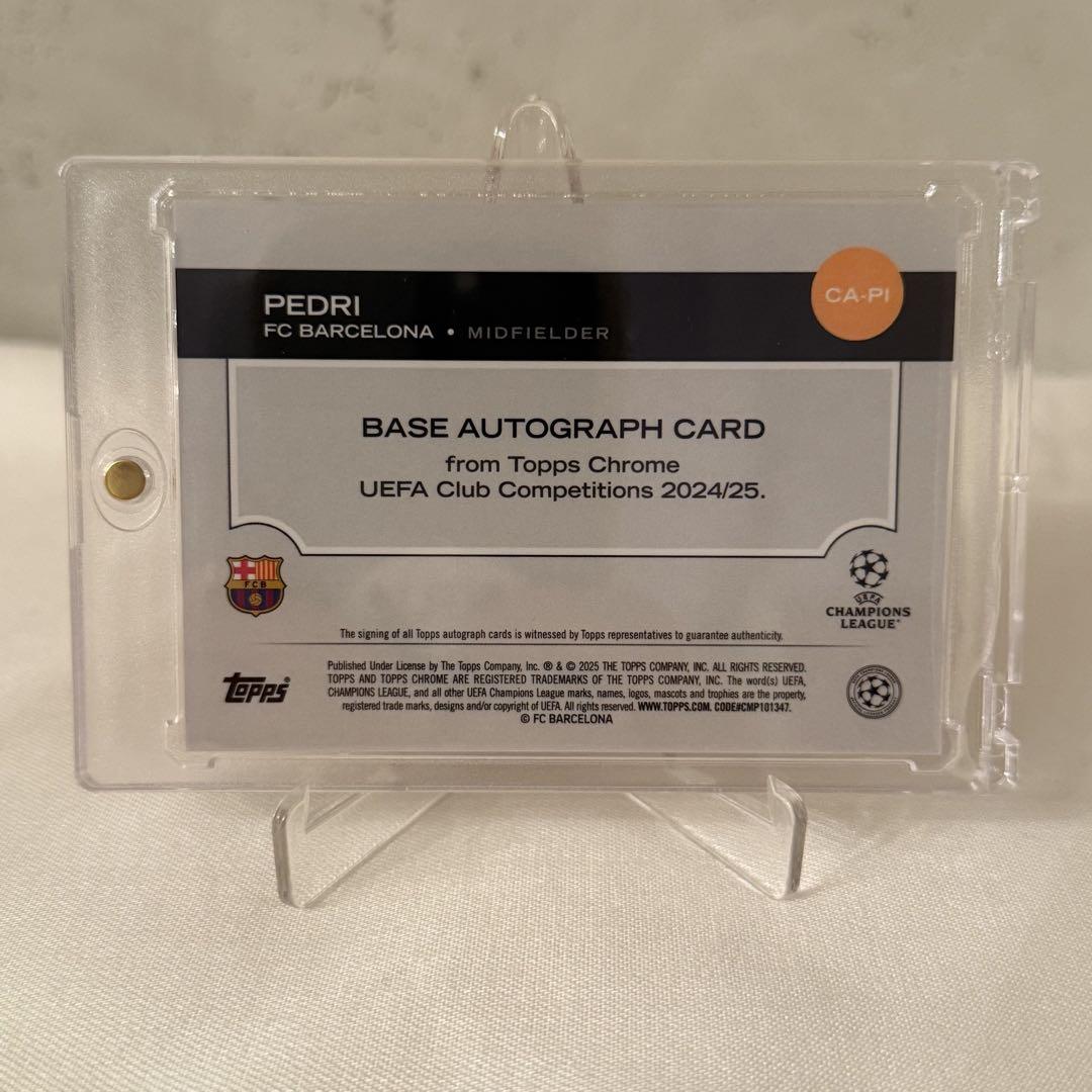 topps PEDRI ペドリ FCバルセロナ 直筆サイン シリアル09/25