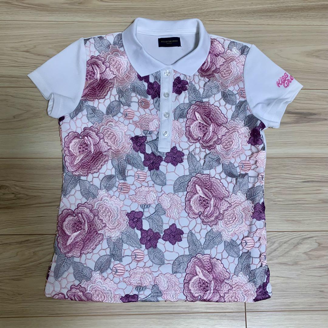 花柄刺繍 ゴルフウェア セットアップ　上下2点セット