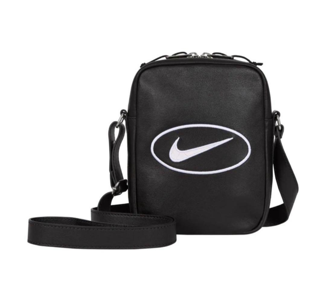 Supreme x Nike Leather Shoulder Bag 黒