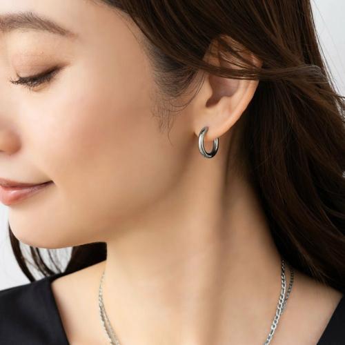 ハート ピアス シルバー 2パターン キャッチレス サージカル