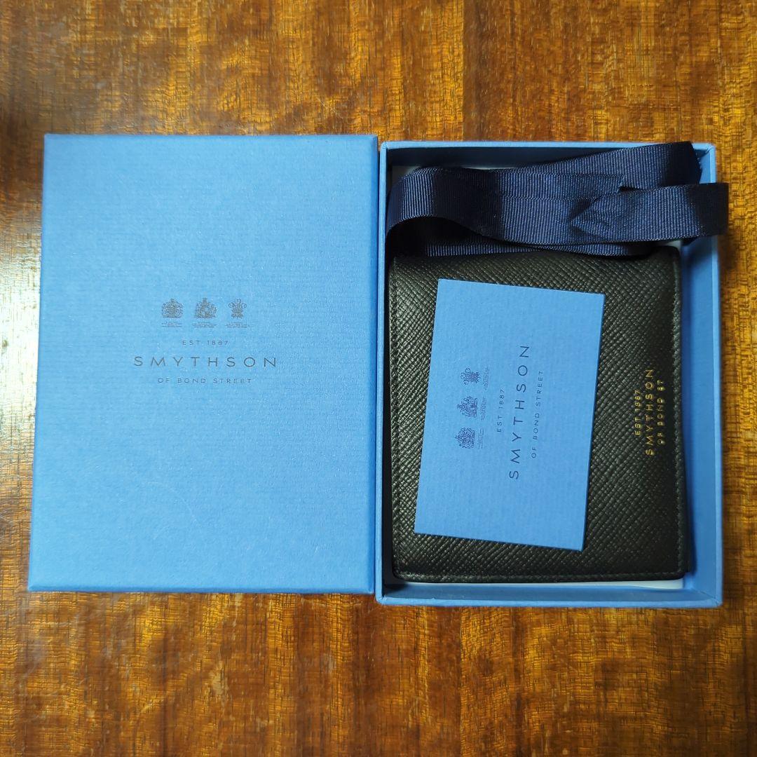 SMYTHSON 二つ折り財布 黒