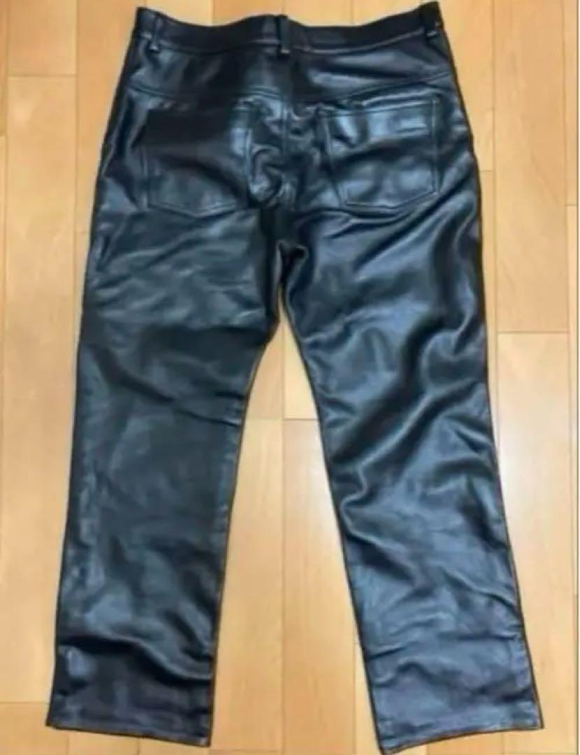 レザーパンツ　本牛革　37インチ