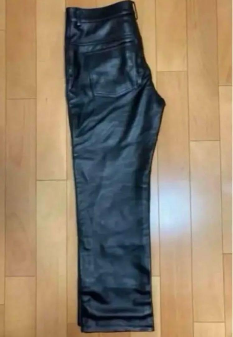 レザーパンツ　本牛革　37インチ