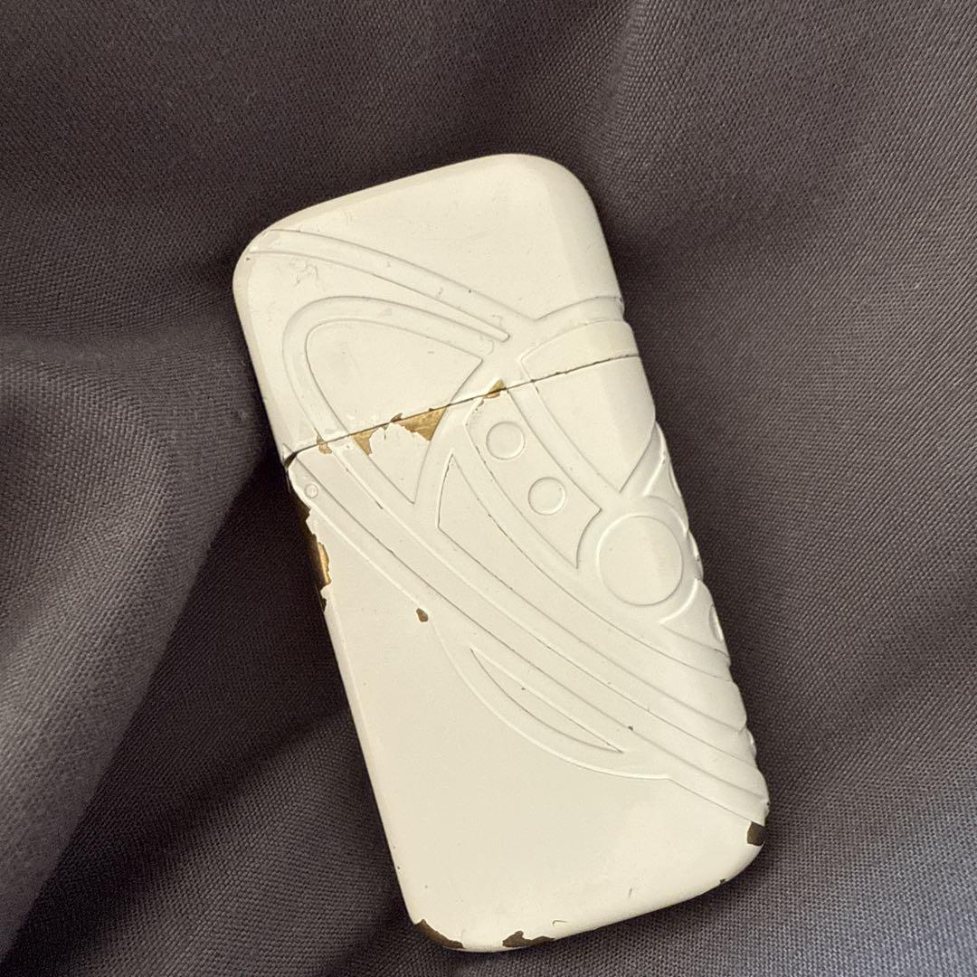ヴィヴィアンウエストウッド ZIPPO ホワイト オイルライター BIG ORB