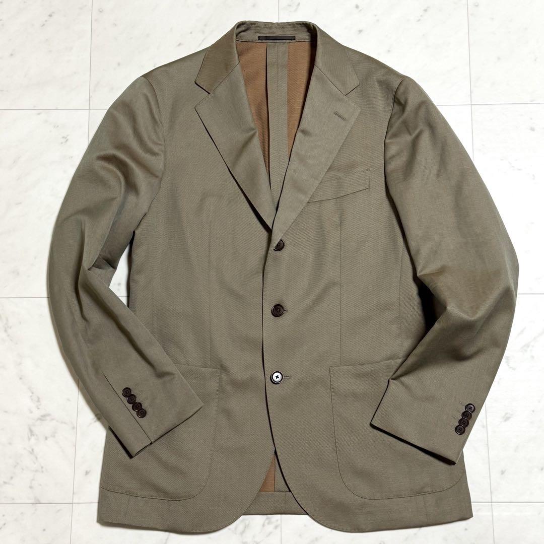極美品 UNITED ARROWS ウールリネンテーラードJKT 玉虫色 48