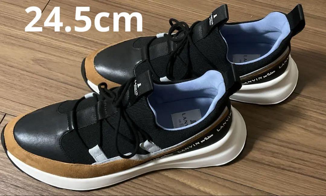 ⭐︎美品⭐︎ Lanvin en Blue 厚底レースアップスニーカー　24.5 ランバン オン ブルー LANVIN en Bleu 厚底レースアップ