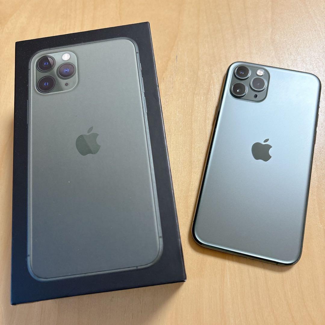 【値下げ・即日発送可】Apple iPhone11Pro本体ミッドナイトグリーン Amazon | 【整備済み品】 Apple iPhone 11 Pro Max 256GB