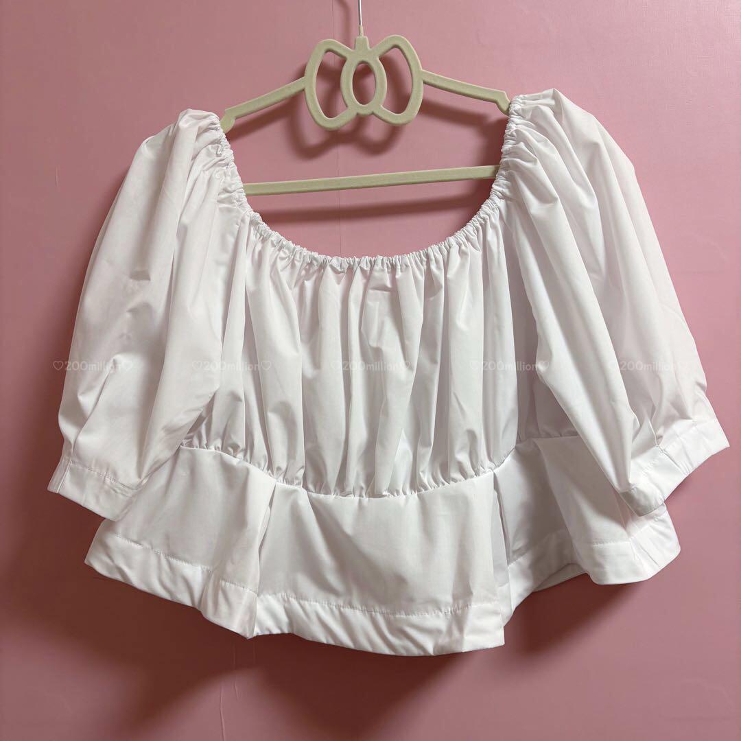 Bibiy. CYNTHIA CROPPED BLOUSE 新品未使用 9f40afcab41db0050ece0d21282413