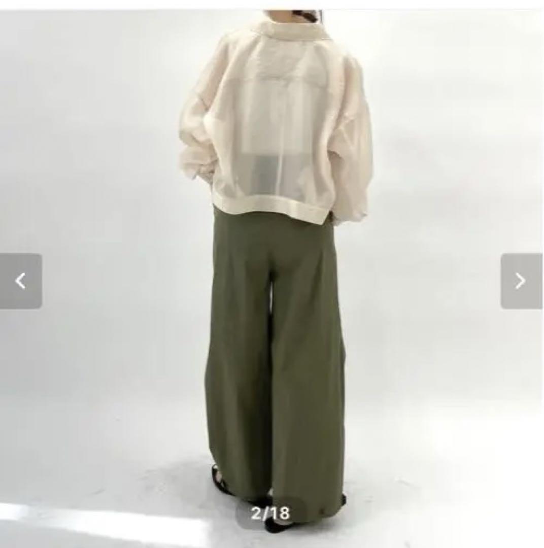 【 cafune】2024新作♡ zip sheer blouson