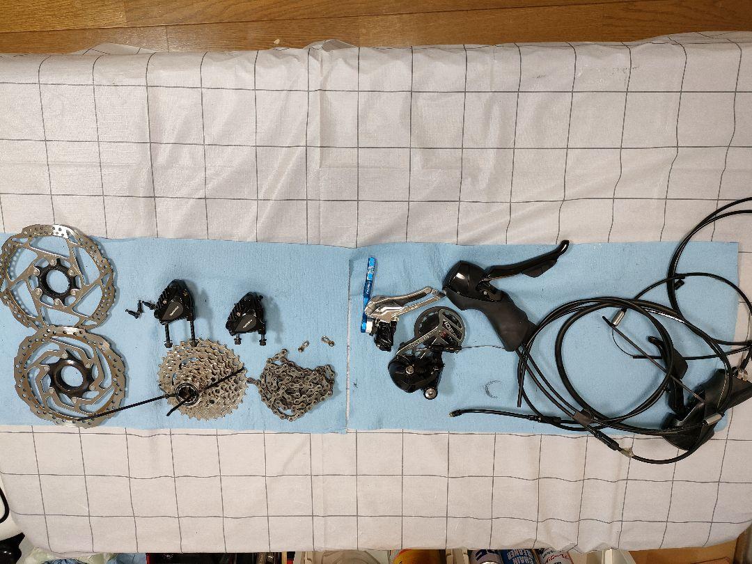 シマノ SHIMANO 105、505、コンポセット ディスク 油圧