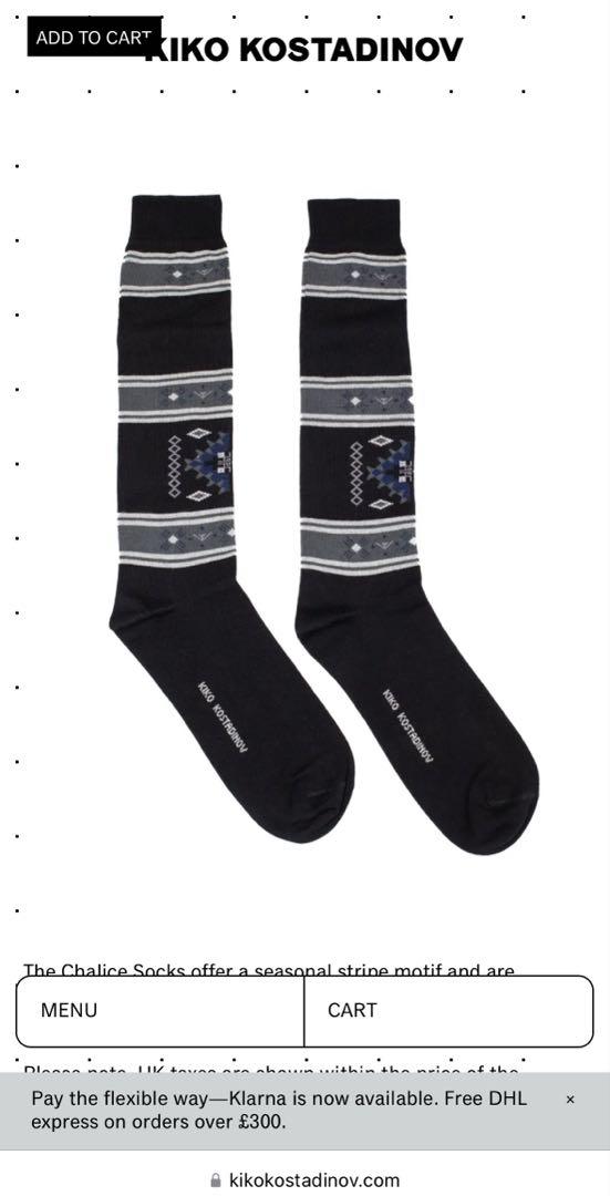 KIKO KOSTADINOV CHALICE SOCKS ブラック