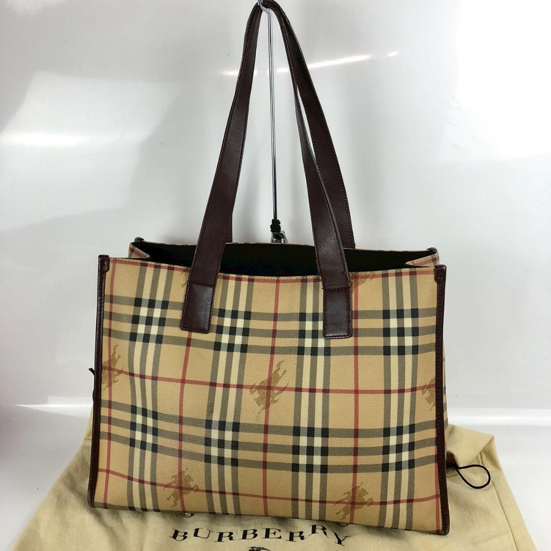 BURBERRY バーバリー ノバチェック ハンドバッグ ベージュ